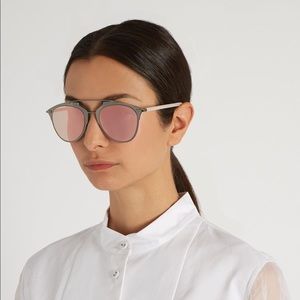 Dior Reflected gunmetal pink mirrored aviators